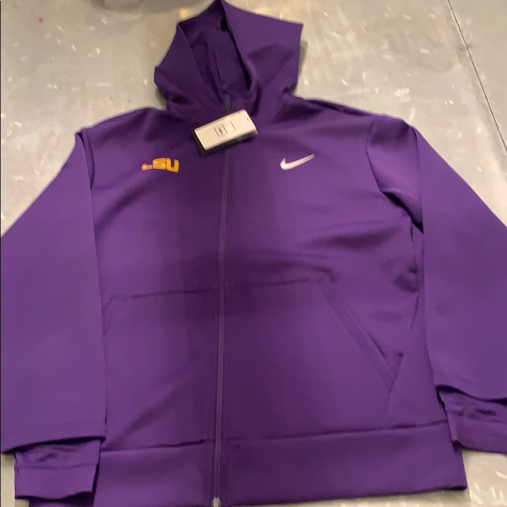 Nike Womens LSU team hoody full zip medium